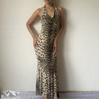 RARE!!! ROBERTO CAVALLI CLASS CAVALLI LEOPARD DRESS FROM 2000’s-