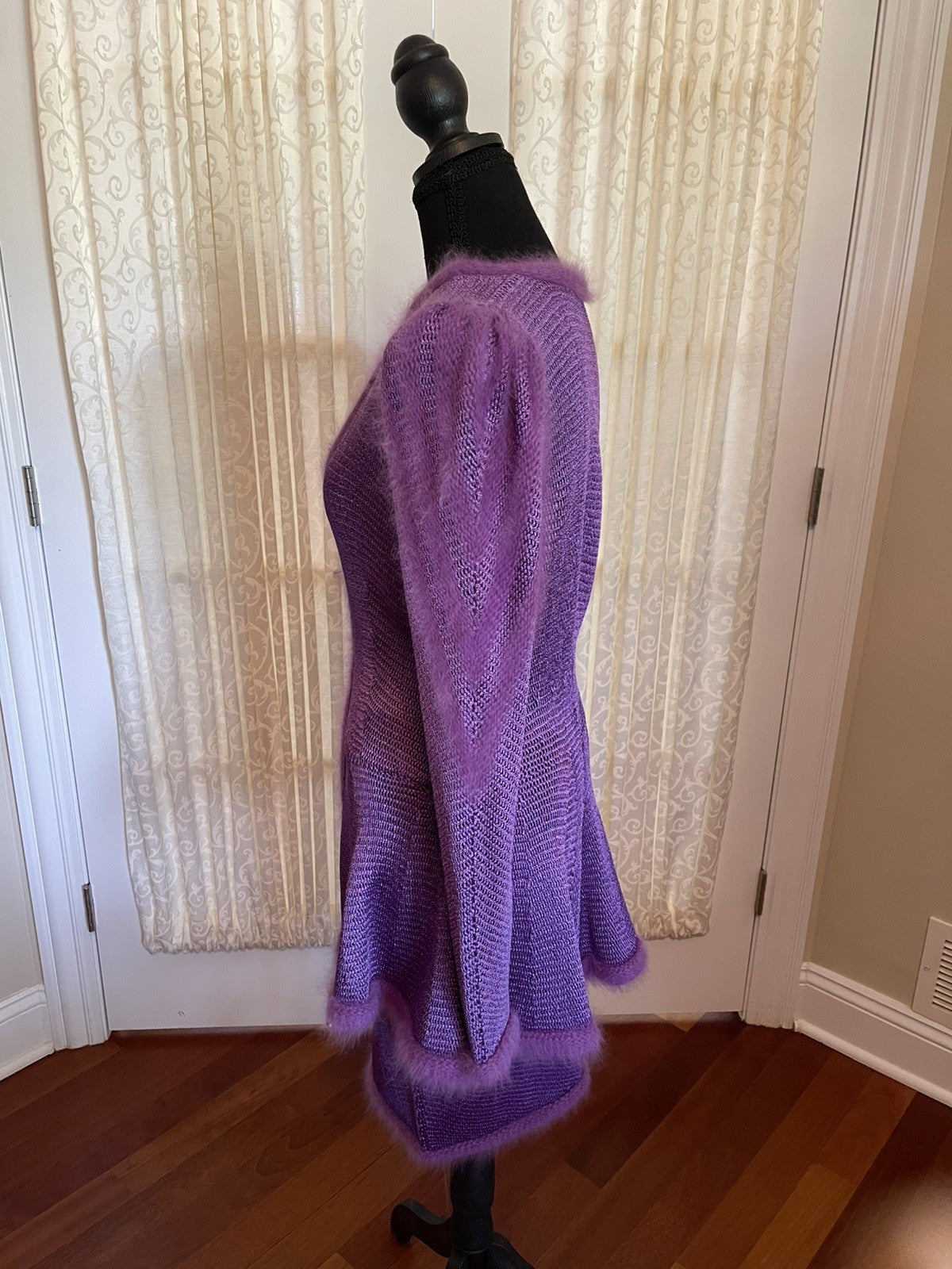 Heidi Beck Germany Viscose Knit Jacket Pants and Skirt Purple Set Size 23-28