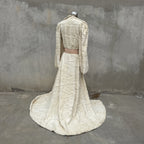 Vintage 1930s White Plush Teddy Bear Dressing Gown Ermie Art Deco Dress Coat