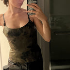 Plein Sud Genuine Leather Tank Top Size 38