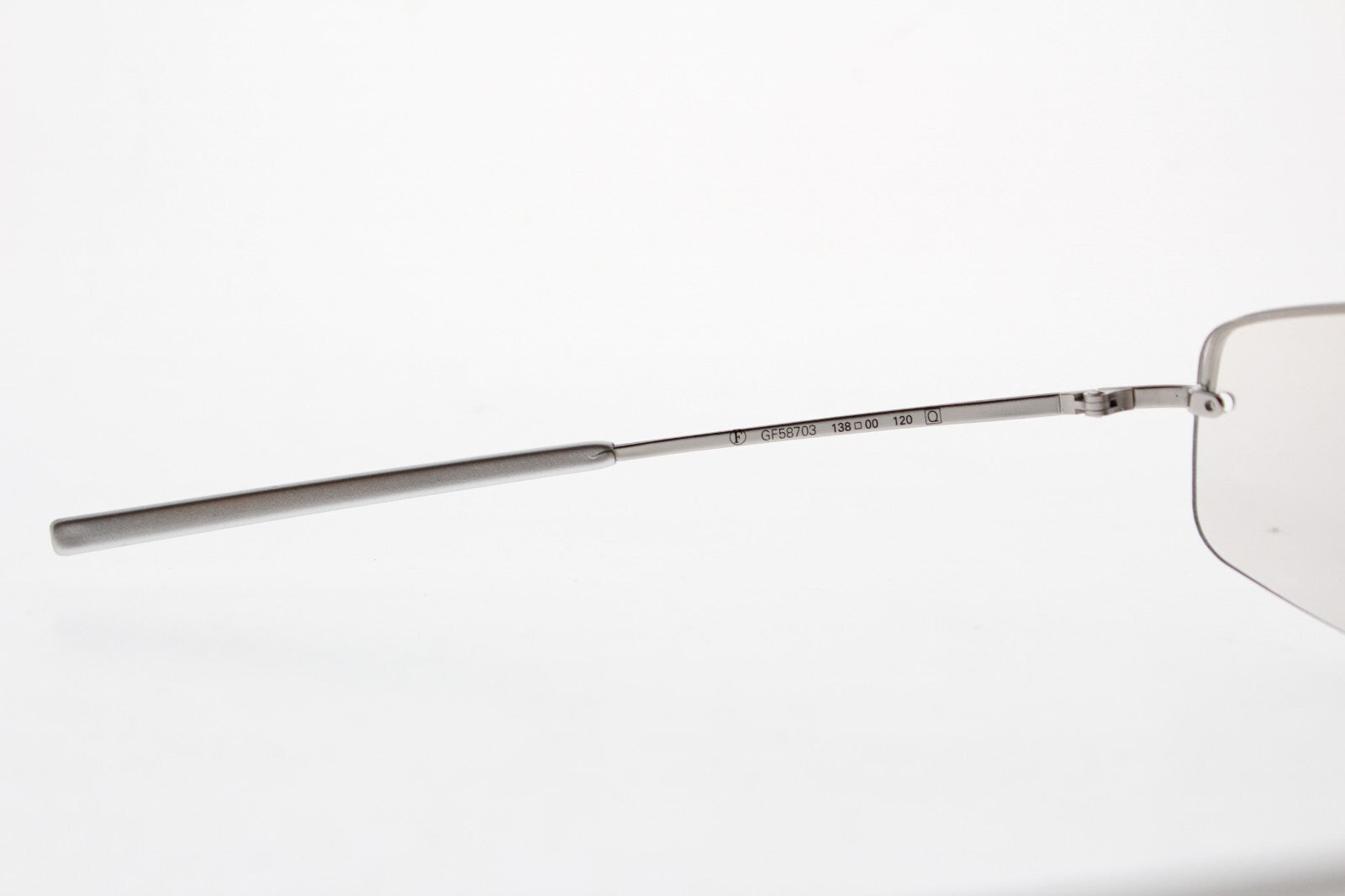 VINTAGE GIANFRANCO FERRE GF58703  SHIELD METAL SUNGLASSES 120 MM ITALY