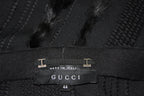 Tom Ford for Gucci F/W 2002 Collection Fox Trim Sweater with Leather Obi Belt 44