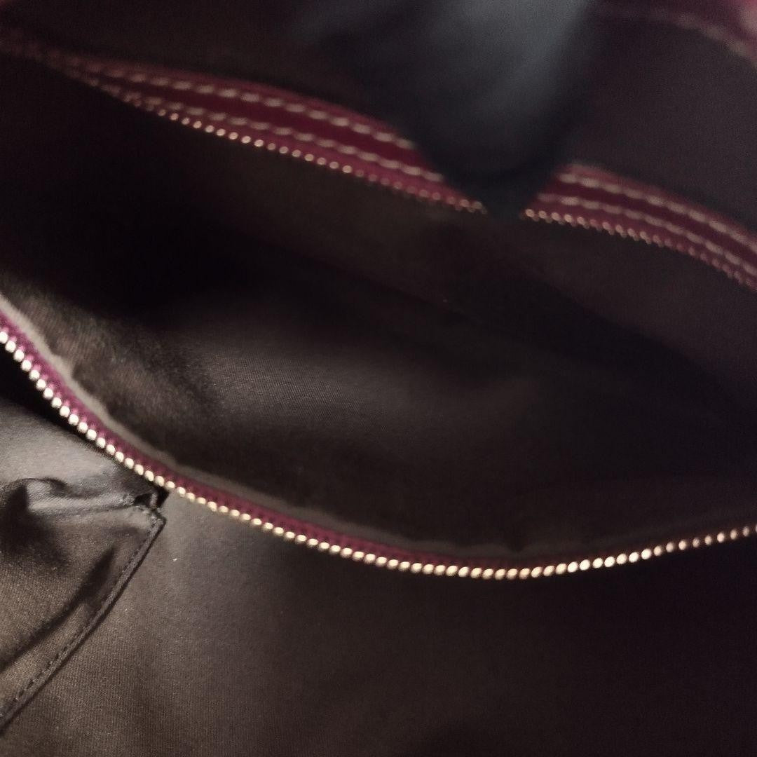 GUCCI Jackie Shima Leather Shoulder Bag Red Purple Hobo 153029
