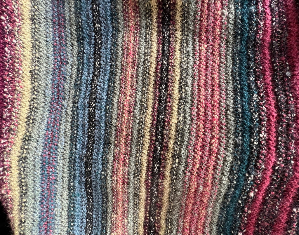 1970s Vintage Missoni Striped Crochet Knit Sweater Duster Made In Italy