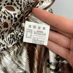 Vintage Y2K Pastel Pink Purple Rabbit & Fox Fur Y2K Jacket Coat