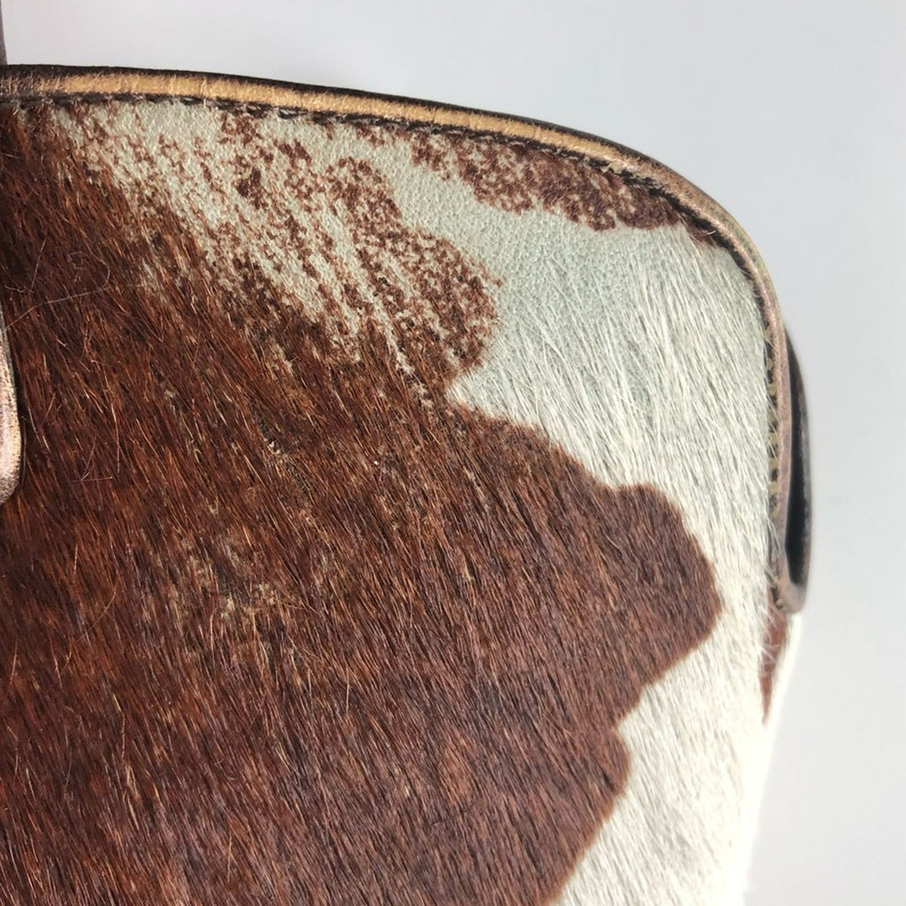 Giuseppe Zanotti Crystals Cow Print Pull On Western Cowgirl Heeled Boots 7