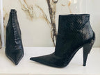 Gianmarco Lorenzi Best Women Boots  Premium Snake Leather High Heels Size 39
