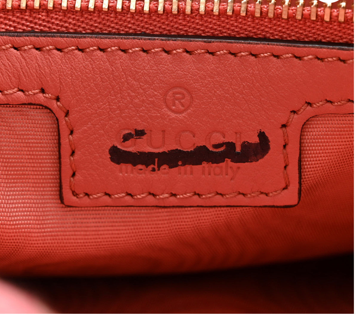 GUCCI Jackie 1961 Velvet Crocodile Jacquard in Pink & Taupe Excellent Condition