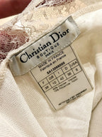 F/W 2005 Christian Dior by John Galliano Sheer Ivory Lace Dress