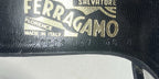 Salvatore Ferragamo Vara Kitten Black Patent Leather Bow Shoes Size 6.5