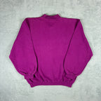 Missoni 1980s Purple Spellout Logo Button Up Jumper Size 42