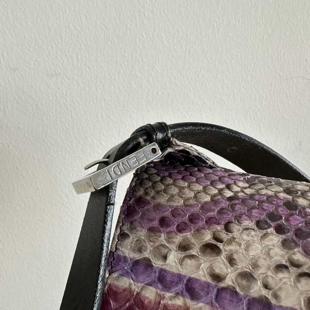 RARE Fendi purple python shoulder bag