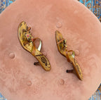 Vintage Giuseppe Zanotti Jeweled Kissing Elephant Thong Heels