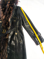 Penny Lane Belted Sheepskin Shearling Coat Size L