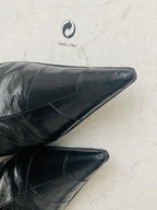 Gianmarco Lorenzi Women Boots  High Heels Eel leather Italian Boots Size 38