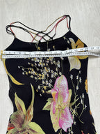 René Derhy Y2K Floral Spider Back Midi Dress