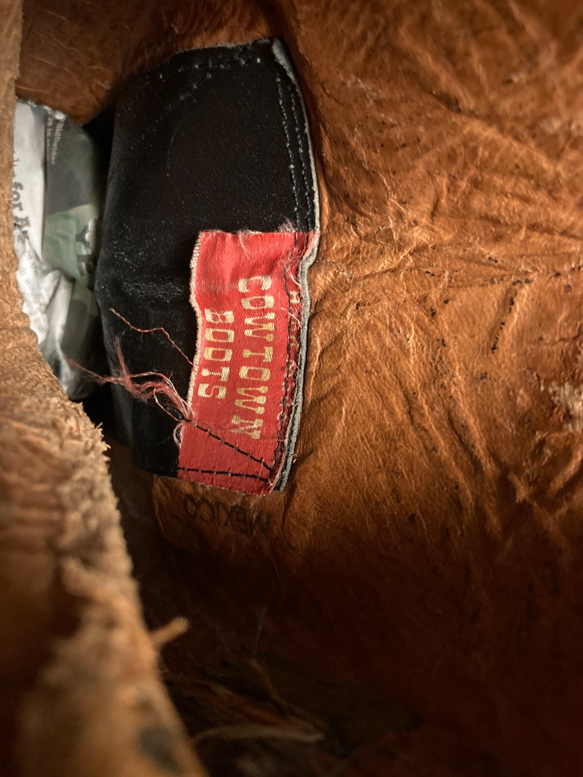 Cowtown Vintage Brown Tall Sueded Western Cowboy Riding Rodeo Ranch Boots 6 D