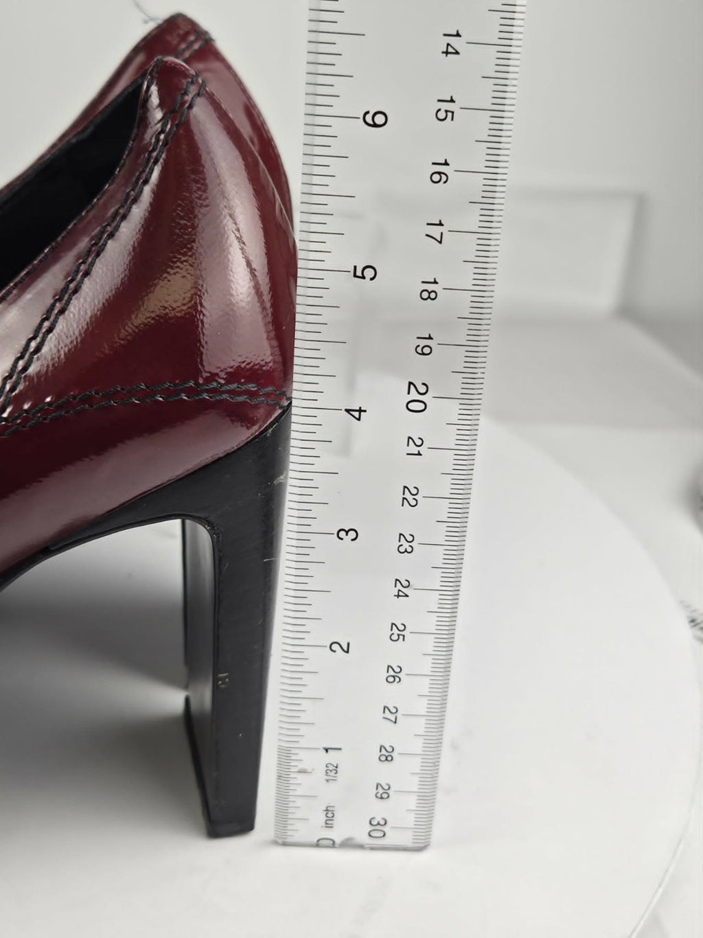 Vintage Casadei Red Patent Leather Block Heel Square Toe Pumps - Size 9