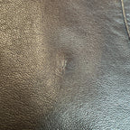 Vintage Black Leather Jacket American Base Womens Small Fitted Biker