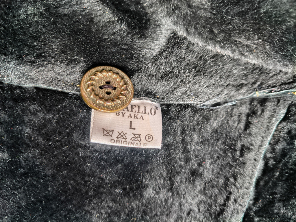 Penny Lane Belted Sheepskin Shearling Coat Size L