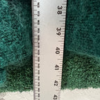 VTG Geoffrey Been Mohair Collar Long Sweater Womens 21x40" L Green Black Striped