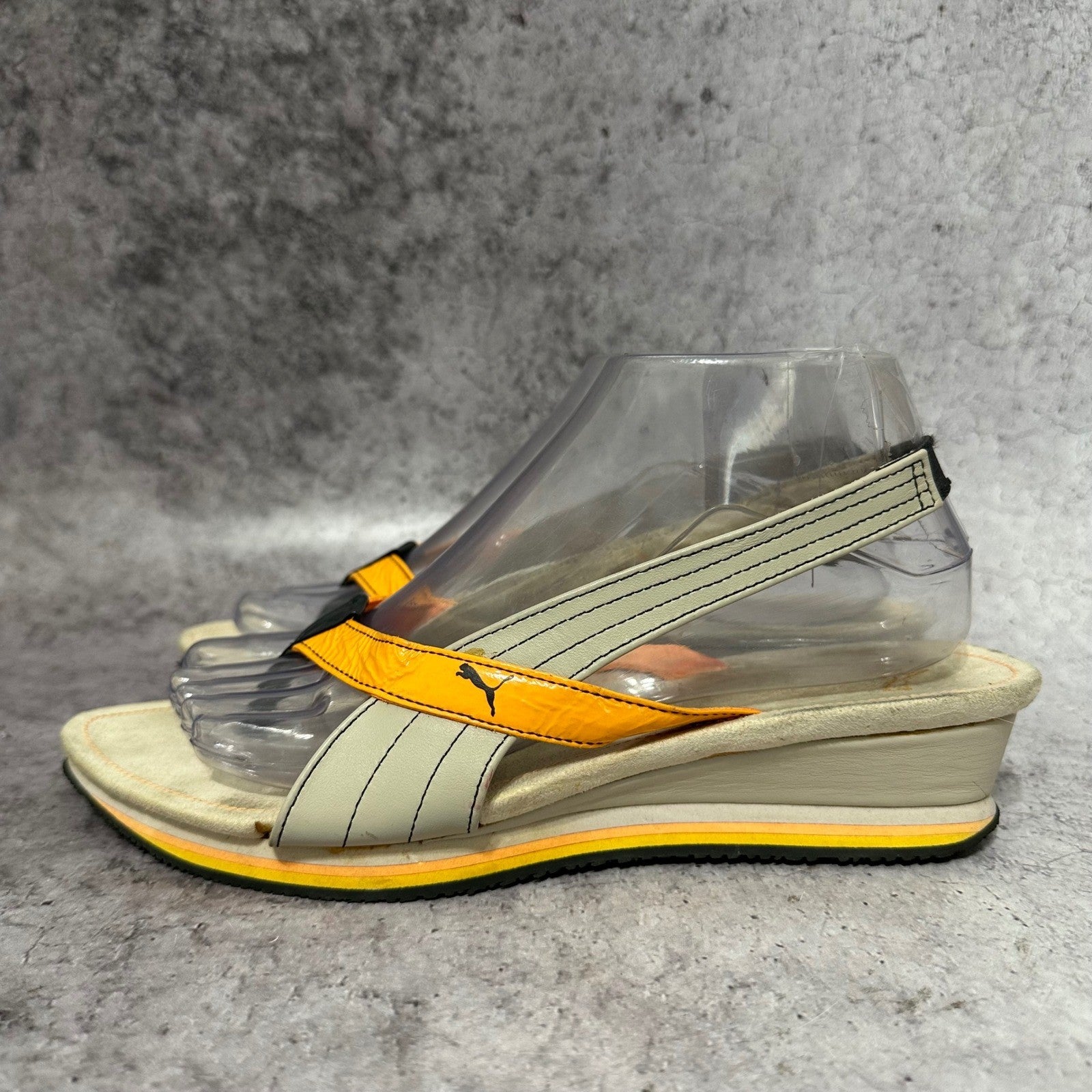 Puma Y2K Wedge Slingback Sandal Orange Women's Size 8