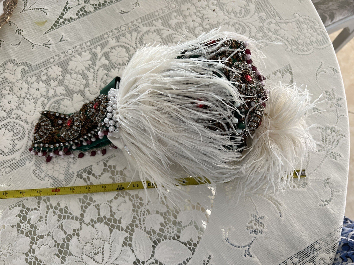 Vintage Ostrich Feather Handbag