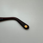 VTG 90s CHANEL Interlocking CC Logo Gold Frame Gradient Lenses Marked Sunglasses