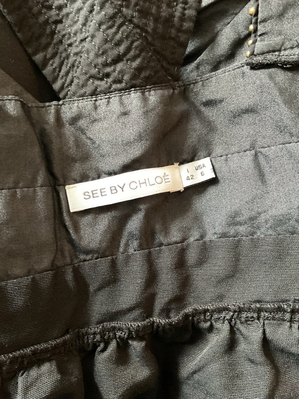 See By Chloe Y2K Cocktail Dress Black