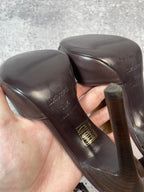 Roberto Cavalli 2000s Brown Fur High Heels