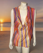 Missoni Vintage Striped Short Caftan Cover Up
