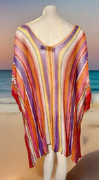 Missoni Vintage Striped Short Caftan Cover Up