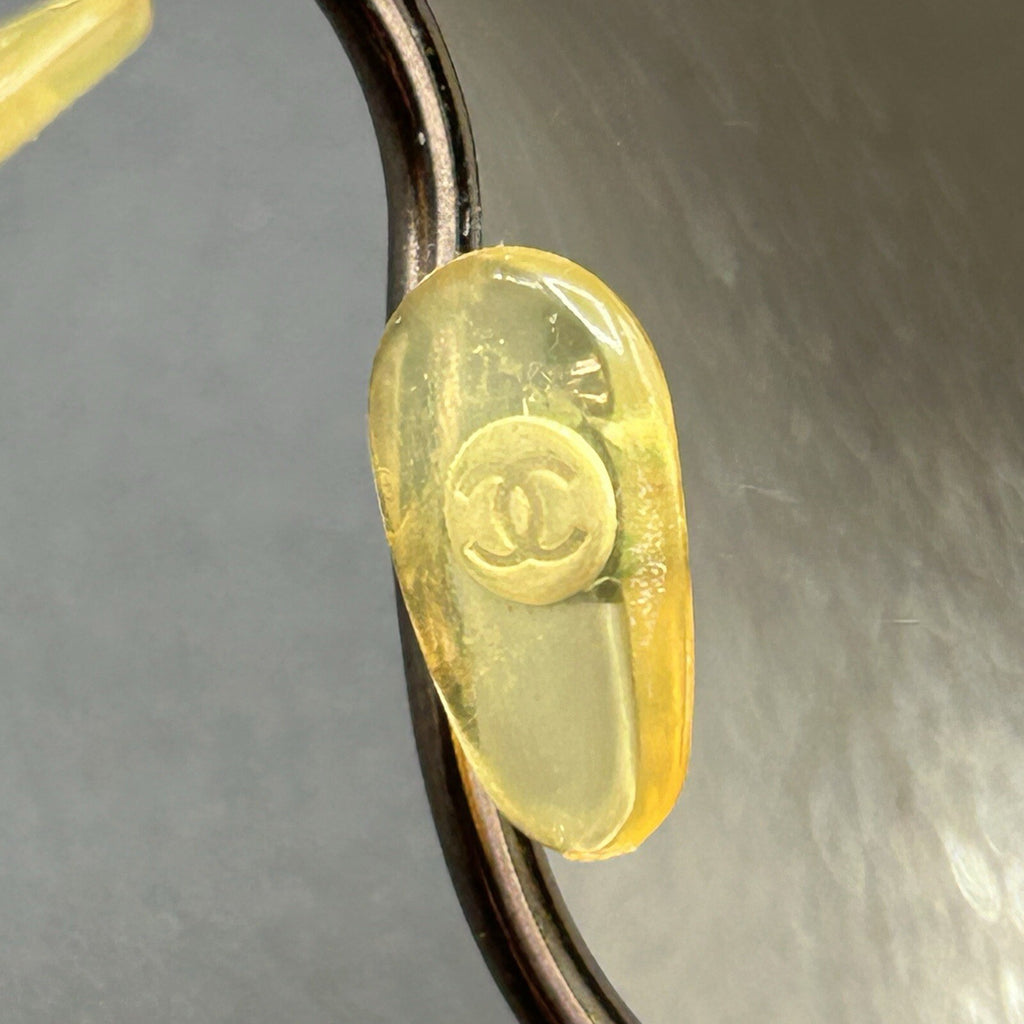 Chanel 4089 236/13 VTG Shield Sunglasses Brown Gradient Italy 120 Used w/ Ser. #