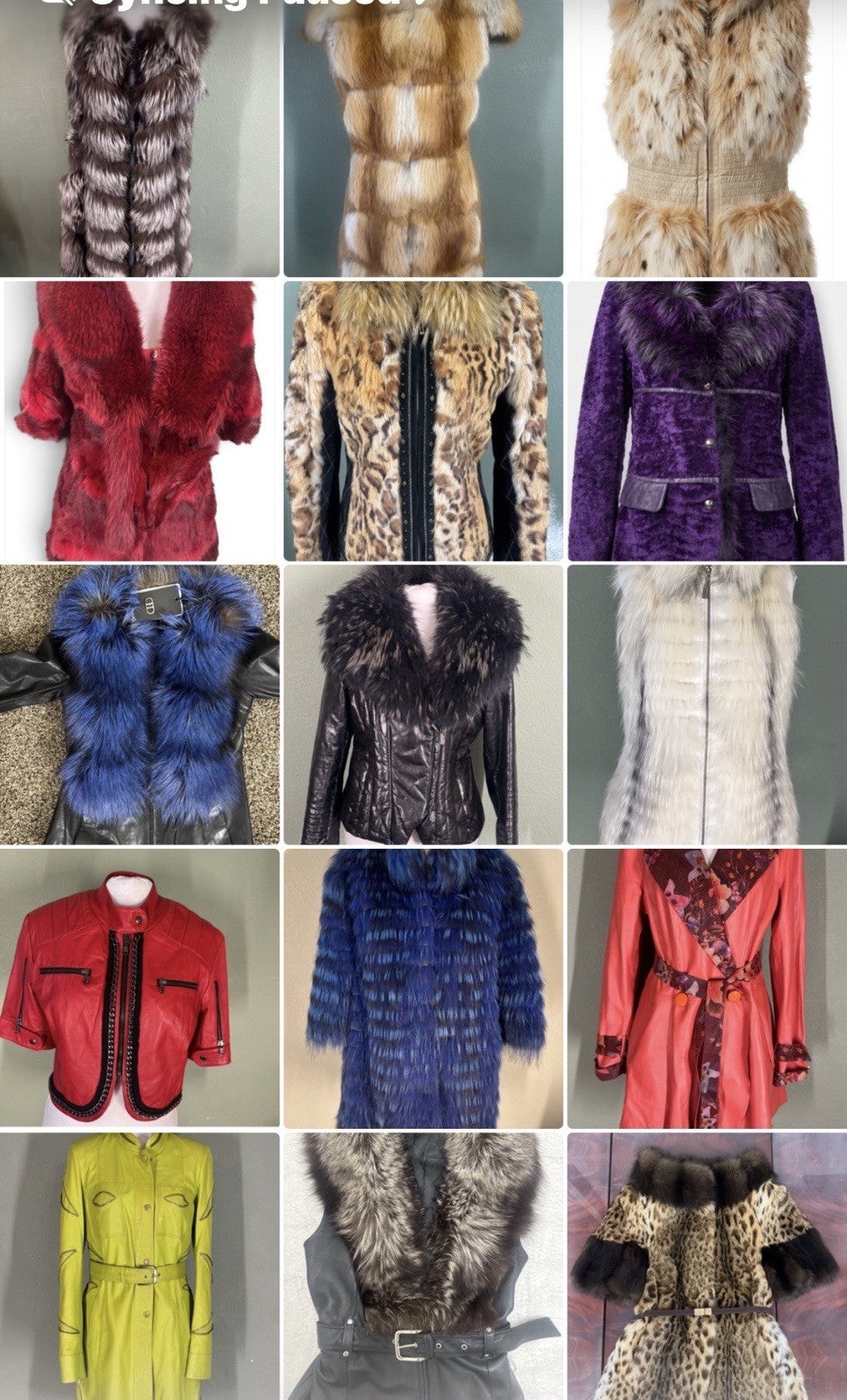 Italian Lamb Skin Leather Jacket with Removable Rabbit Insulation and Silver Fox Trim