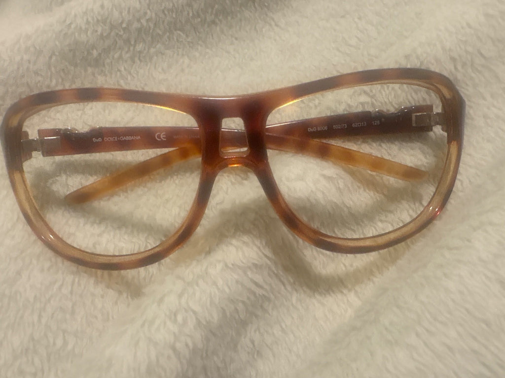 Vintage Dolce & Gabbana Sunglasses D&G 8006 502/73 Tortoise Aviator 62 13 125