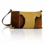 FRANCESCO BIASIA Vintage Animal Print Patchwork  Shoulder Bag