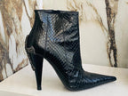 Gianmarco Lorenzi Best Women Boots  Premium Snake Leather High Heels Size 39