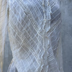 Antique Edwardian Bodice Bell Sleeve Pin Tucks Lace  Dress Blouse Top Vintage