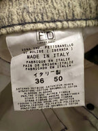 Vintage 2000 Just Cavalli Zebra Print Denim Wide Leg Pants US size 36 /30 inseam