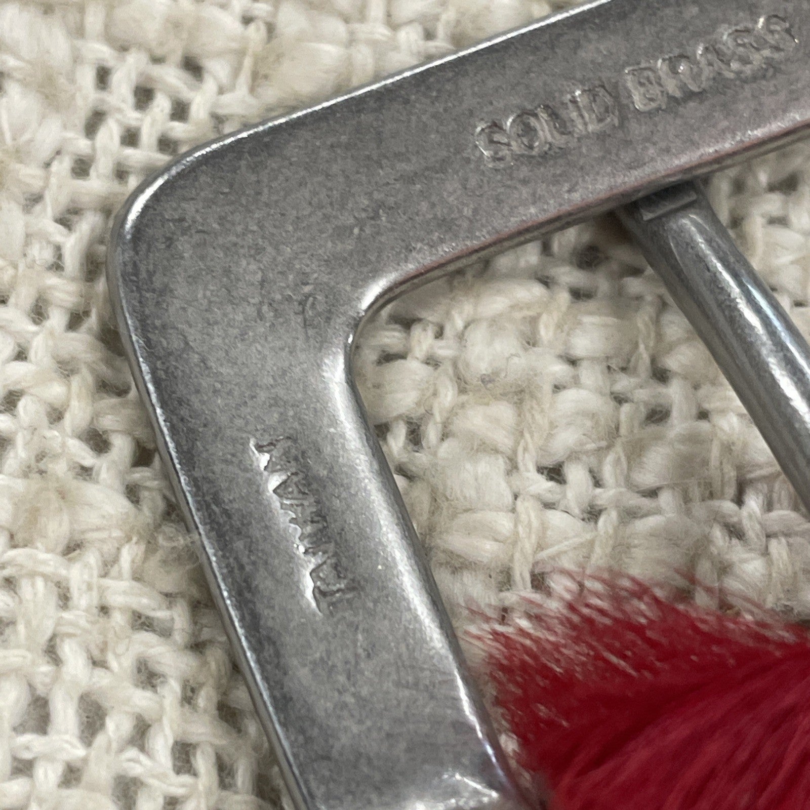 Vintage Gap Genuine Leather Red Pony Hair Textured Belt Size S/M