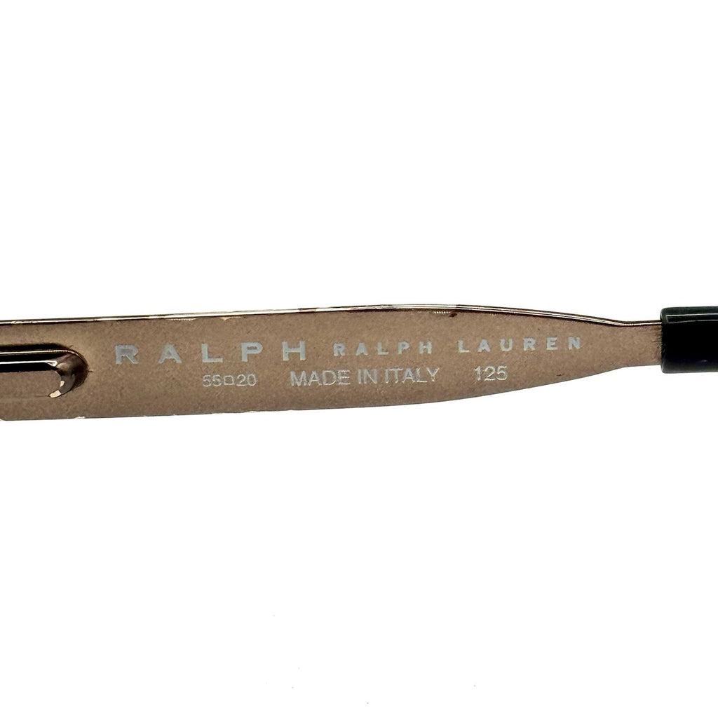 Ralph Lauren Oval Sunglasses 912/N/S VTG Brown Metal Designer Frame & Lens 55-20