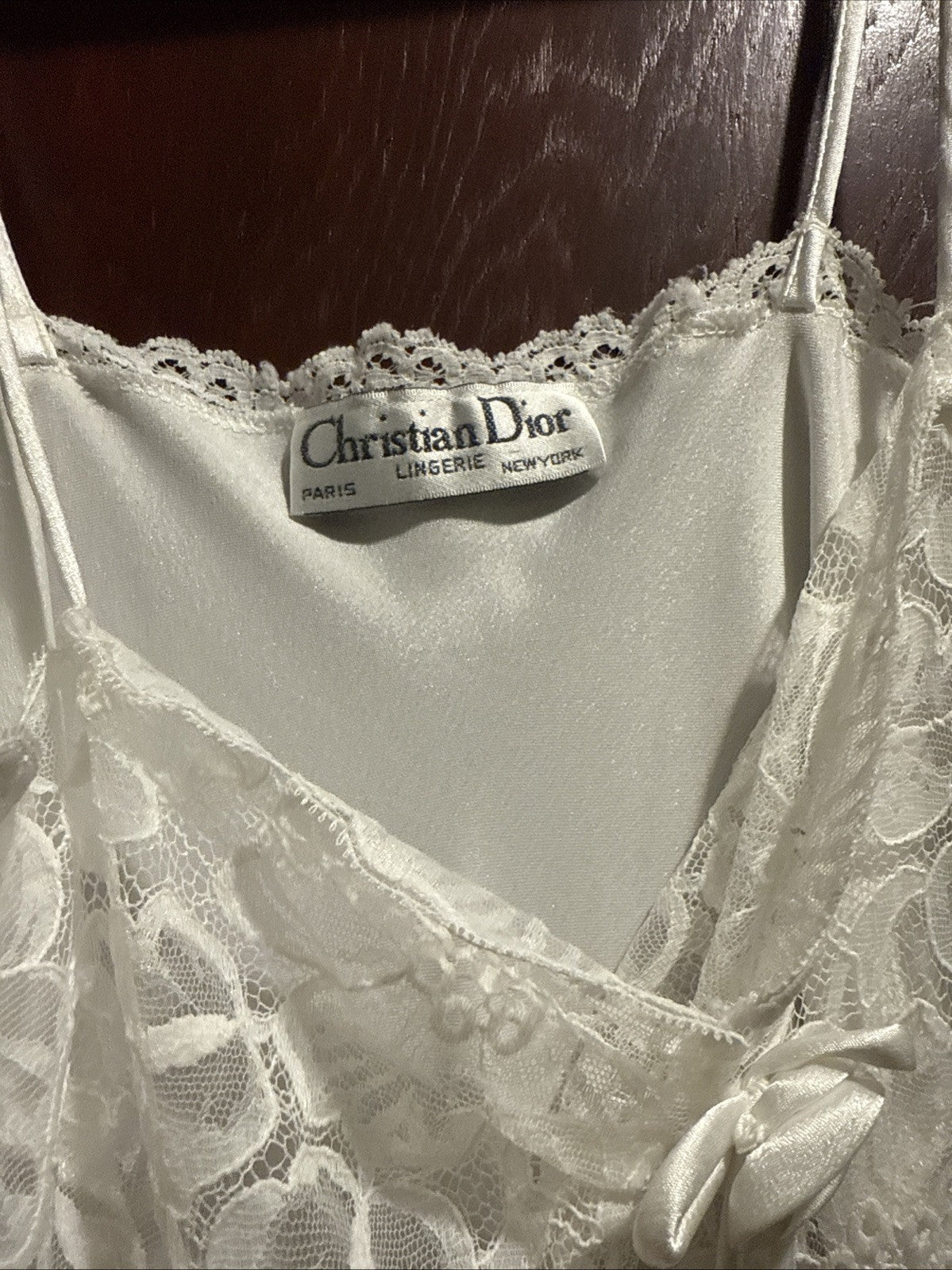 Christian Dior Vintage Silk Strap Nightgown Sizes S/M