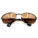 Ralph Lauren Oval Sunglasses 912/N/S VTG Brown Metal Designer Frame & Lens 55-20