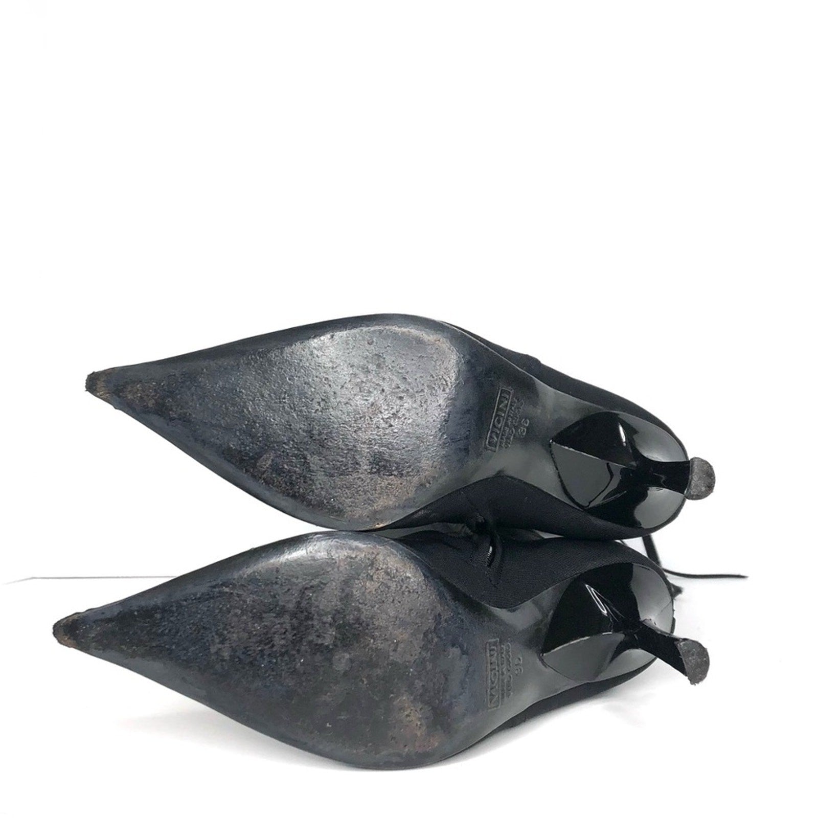 Vintage Giuseppe Zanotti Corset Mesh Knee High Pointed Toe Boots 36