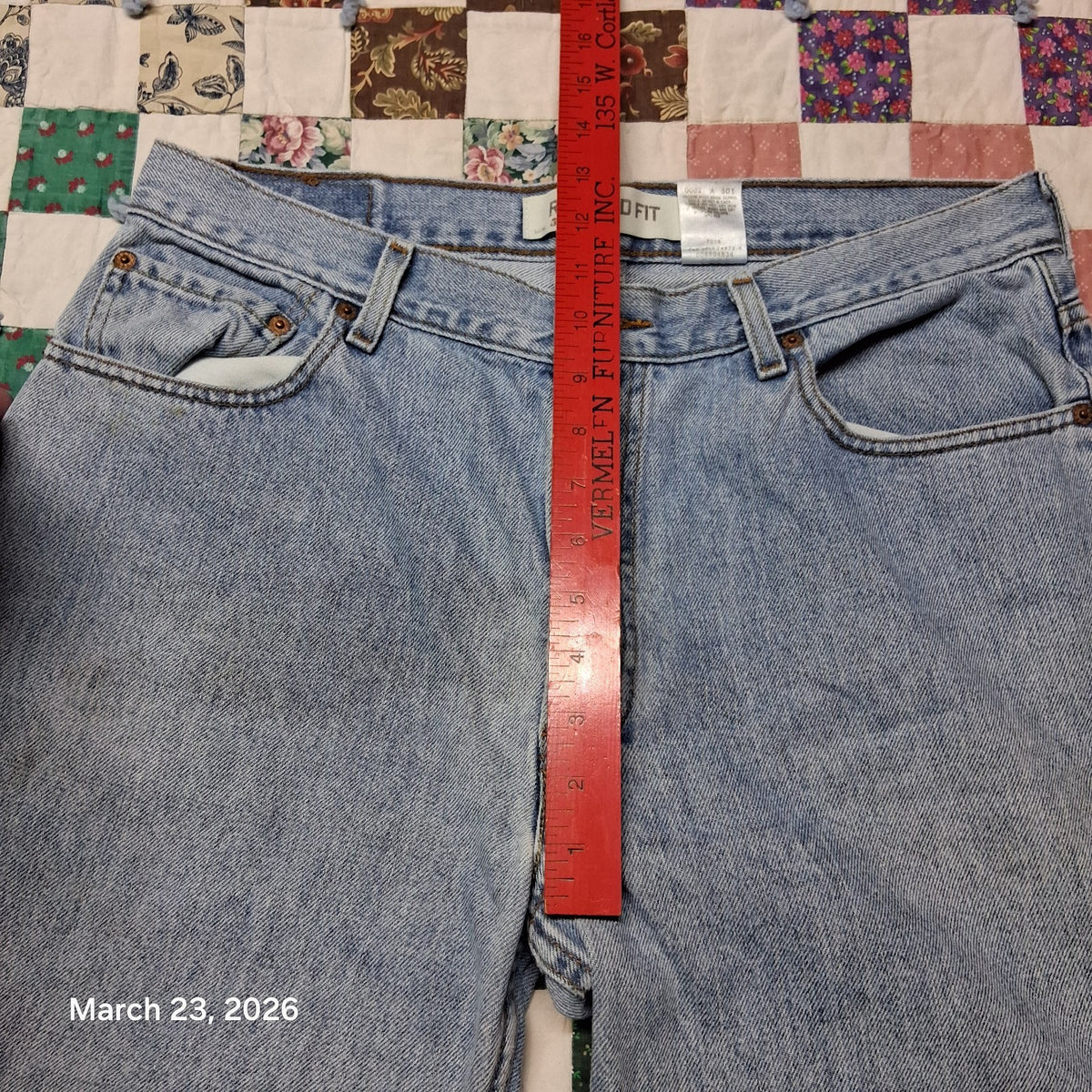 Levi's 2004 550 Relaxed Fit Jeans Blue Size 36x34
