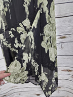 Vintage Bias Floral Beaded Overlay Slip Dress