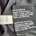 Excelled Leather Jacket Women’s Small Black Leather Short Biker Moto Lace Up