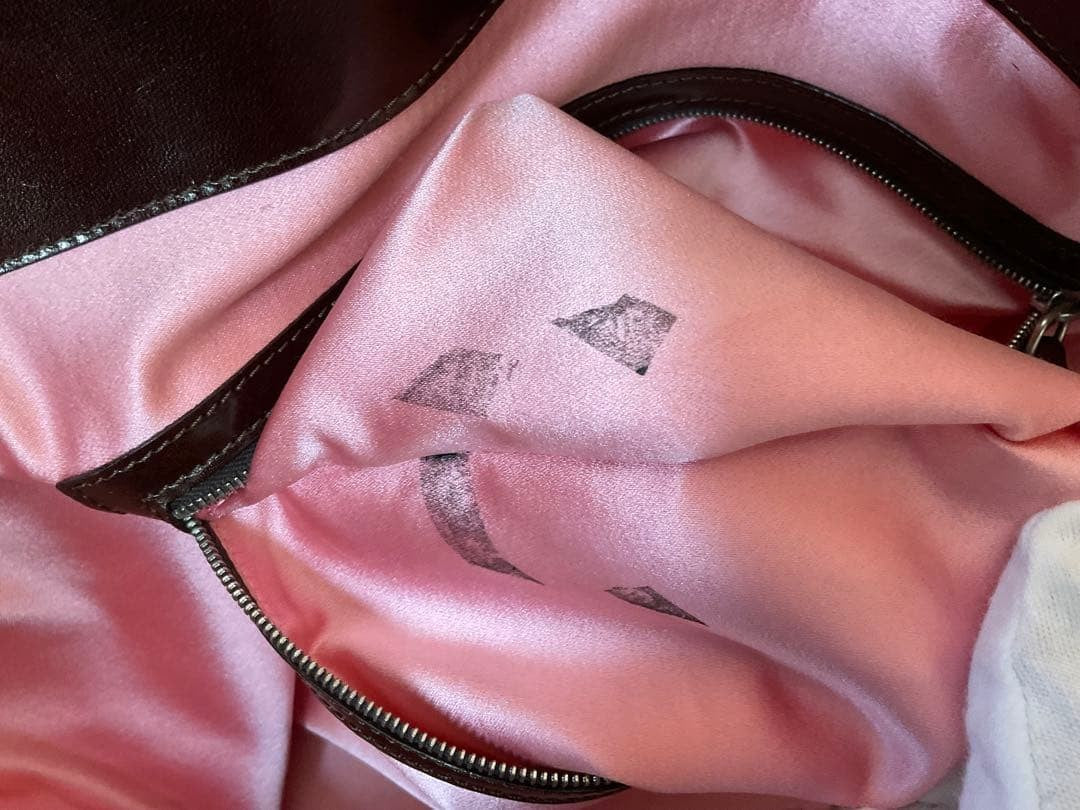 FENDI Vintage Tote Bag Pony Calf Hair Pink Brown Cow Print Leather Shoulder Rare