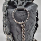 Diesel Vintage Black Leather Shoulder Bag