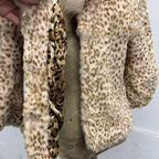 Vintage Y2K Pastel Rabbit and Fox Fur Jacket